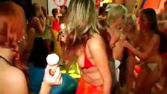 Horny sweethearts fucking with dudes at a party