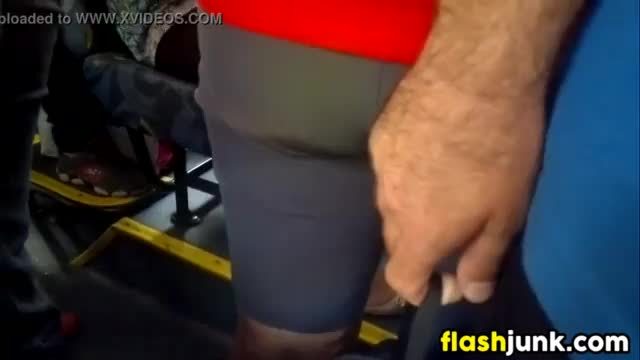 Groping someones nice ass in public