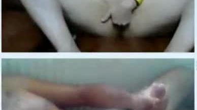 Girl with a mask make me cum